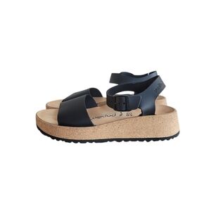 BIRKENSTOCK Papillio Black Glenda Sandal Size 40 L:9 M:7 Narrow